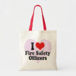 I Love Fire Safety Officers Canvas Bag