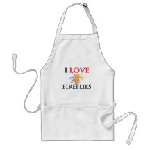 I Love Fireflies Apron