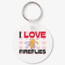 I Love Fireflies keychains