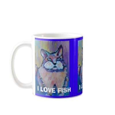 I LOVE FISH - Mug by seapearls