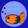 I Love Fishing Sticker