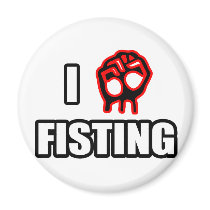 I Love Fisting Refrigerator Magnet