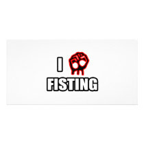 I Love Fisting Picture Card