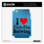 I love Five-Pin Bolwing Skin For iPhone 3