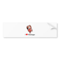 I love Flamingos bumper stickers