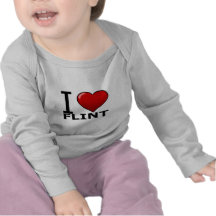 I LOVE FLINT, MI - MICHIGAN T-SHIRT