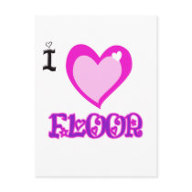 I LOVE Floor Post Cards