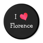 I Love Florence Refrigerator Magnet