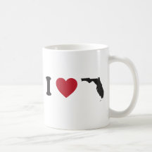 I Love Florida Coffee Mugs