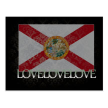 I love Florida Cool Postcard