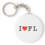 I LOVE FLORIDA KEYCHAINS
