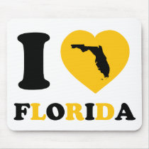 I Love Florida Mouse Pad