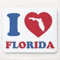 I Love Florida Mouse Pad