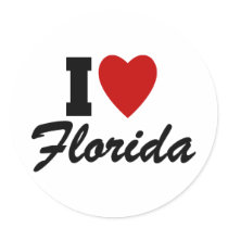 I Love Florida stickers by GeographyTees I Love Florida stickers