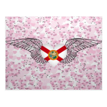 I Love Florida -wings Post Card