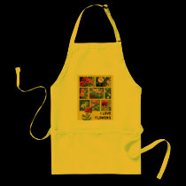 I love Flowers aprons