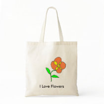 I Love Flowers bags