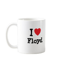 I love Floyd heart custom personalized Mugs