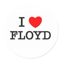 I Love Floyd stickers by ilovemyshirt I Love Floyd stickers