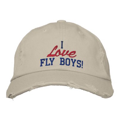 I Love Fly Boys! Air Force Hat Baseball Cap by golden_oldies
