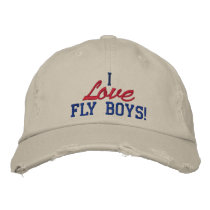 I Love Fly Boys! Air Force Hat embroidered hats