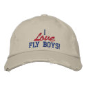 I Love Fly Boys! Air Force Hat embroidered hats