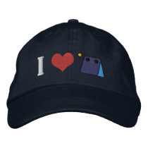 I Love Flyball Embroidered Hat (Dark)