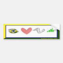 I Love Flying ArmBars bumpersticker Bumper Sticker