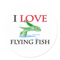 I Love Flying Fish stickers