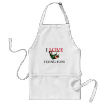 I Love Flying Foxs aprons