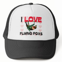 I Love Flying Foxs hats