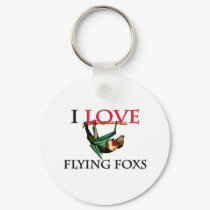 I Love Flying Foxs keychains