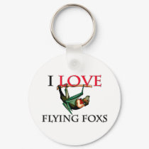 I Love Flying Foxs keychains