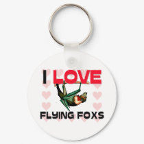 I Love Flying Foxs keychains