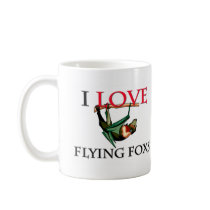 I Love Flying Foxs mugs