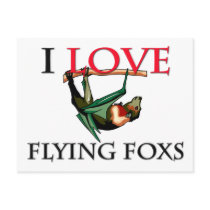 I Love Flying Foxs postcards