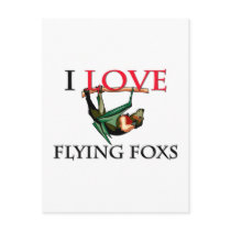 I Love Flying Foxs postcards