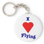 I love flying keychain