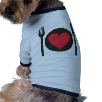 i love food doggie tee