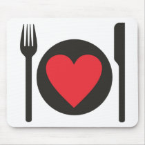 i love food mousepads