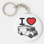 I Love Food Trucks! Key Chains