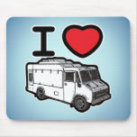 I Love Food Trucks! Mouse Pads