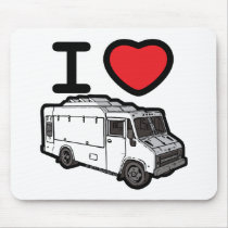 I Love Food Trucks! Mousepads