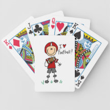 I Love Football Bicycle Card Decks