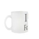 I Love Football Drinking Glass mugs by ontopsell I Love Football Drinking Glass mugs