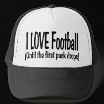 I Love Football Hat by Hockey_crazee I Love Football Hat