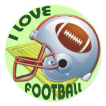 I LOVE FOOTBALL STICKER
