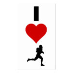 I Love Football (Vertical) Business Card Template