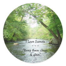 I Love Forests, Stickers. by TrailsThroughNature I Love Forests, Stickers.