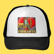 I Love Forklift Trucks Hat hats